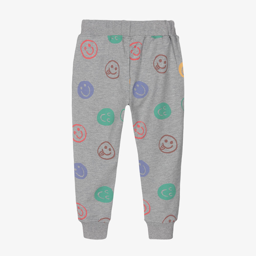 Joyday-Boys Grey Smiley Joggers | Childrensalon Outlet