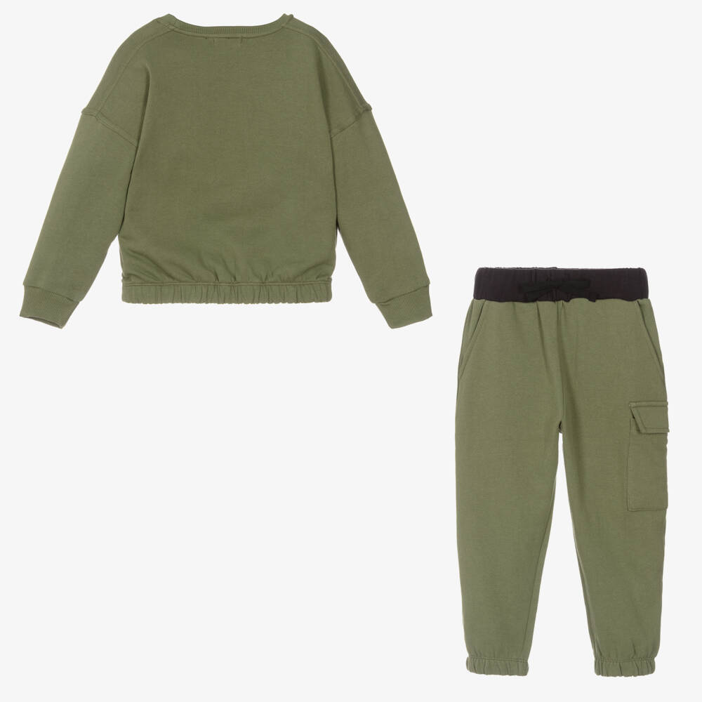 Joyday-Boys Relaxed Green Jersey Outfit | Childrensalon Outlet