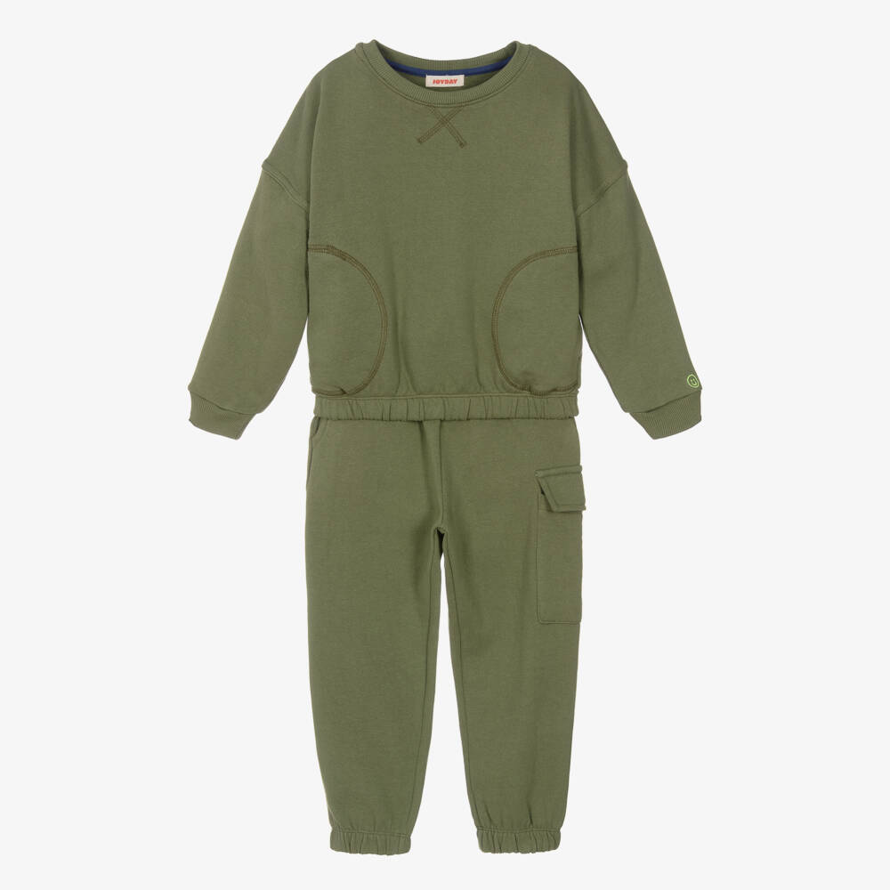 Joyday-Boys Relaxed Green Jersey Outfit | Childrensalon Outlet