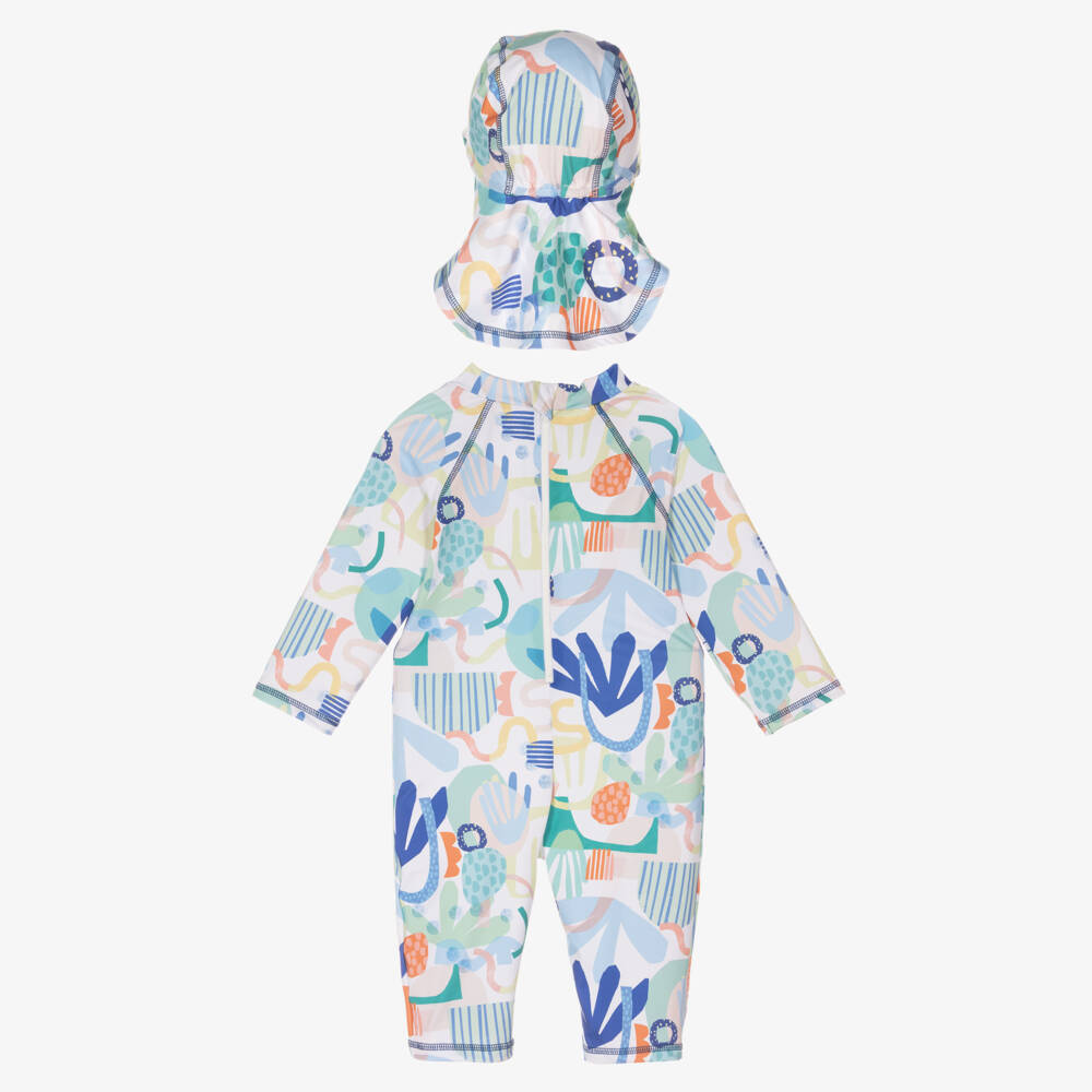 Joyday-Boys Sun-Ready Suit & Hat Duo | Childrensalon Outlet