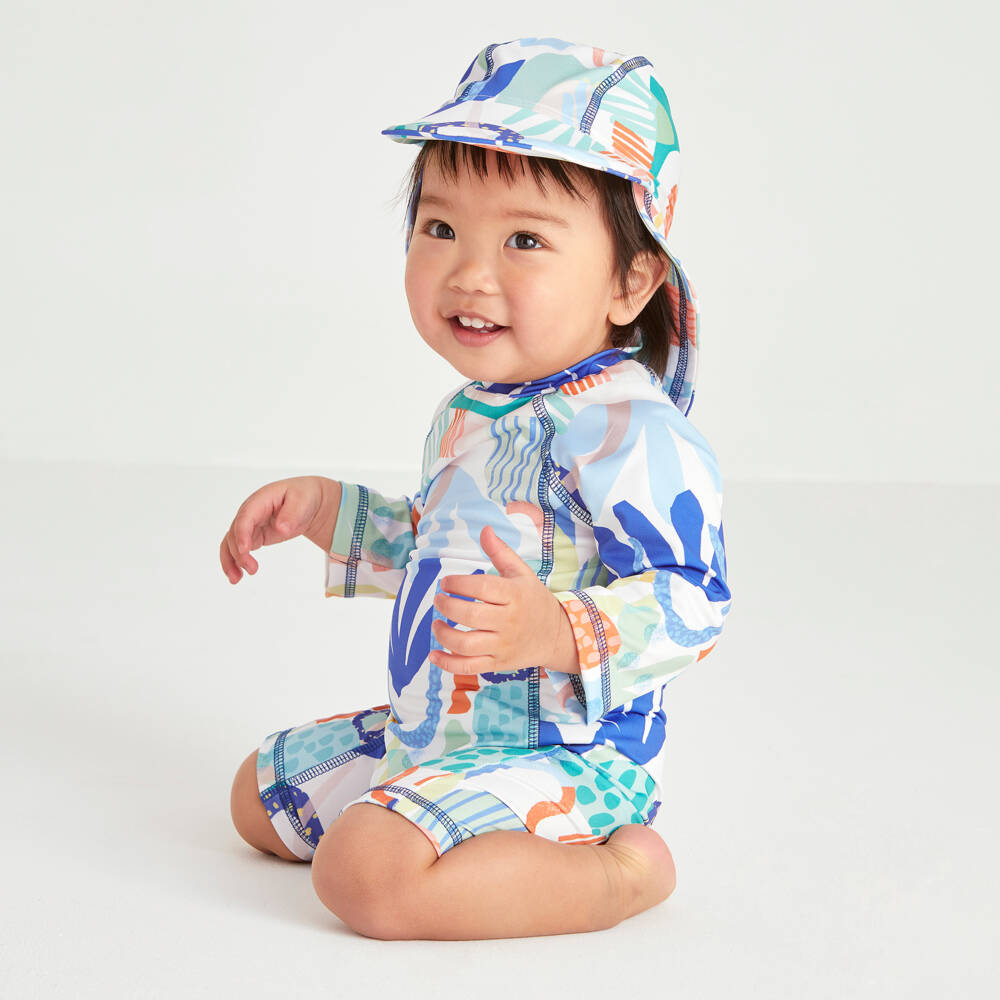 Joyday-Boys Sun-Ready Suit & Hat Duo | Childrensalon Outlet
