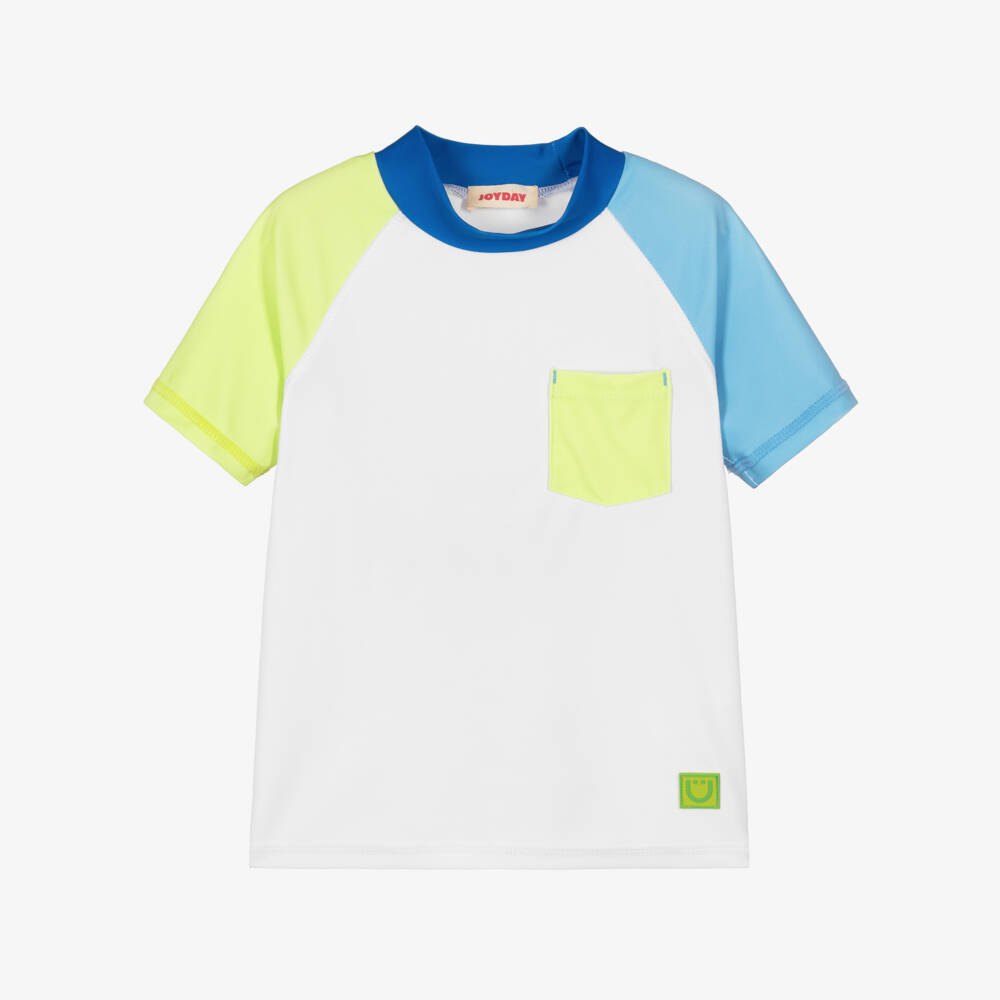 Joyday-Белая и синяя рубашка для плавания для мальчиков | Childrensalon Outlet