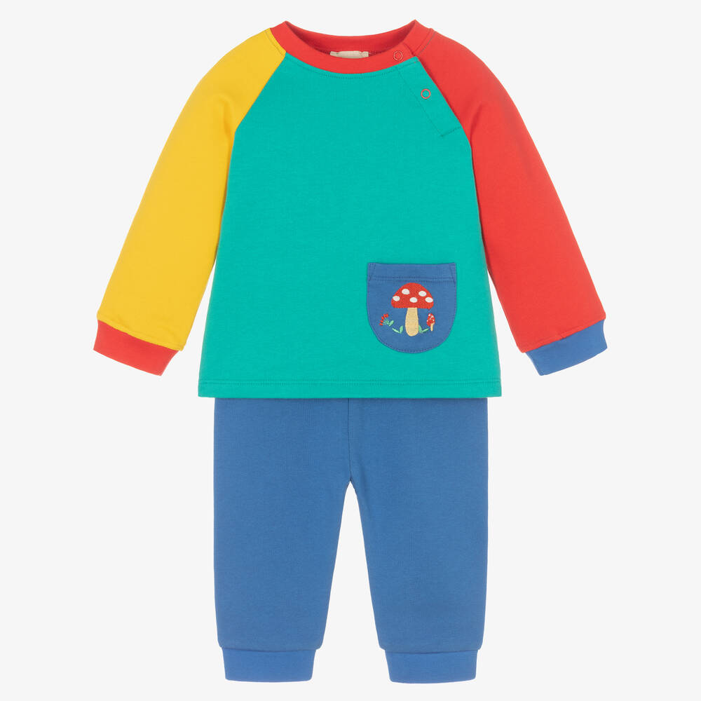 Joyday - Colourblock Cotton Baby Tracksuit | Childrensalon