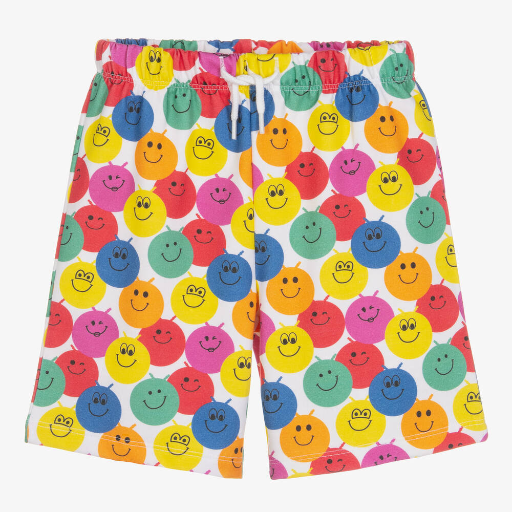 Joyday - Cotton Smiling Faces Shorts  | Childrensalon