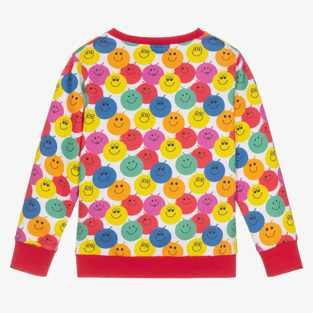 Joyday-Cotton Smiling Faces Sweatshirt | Childrensalon Outlet