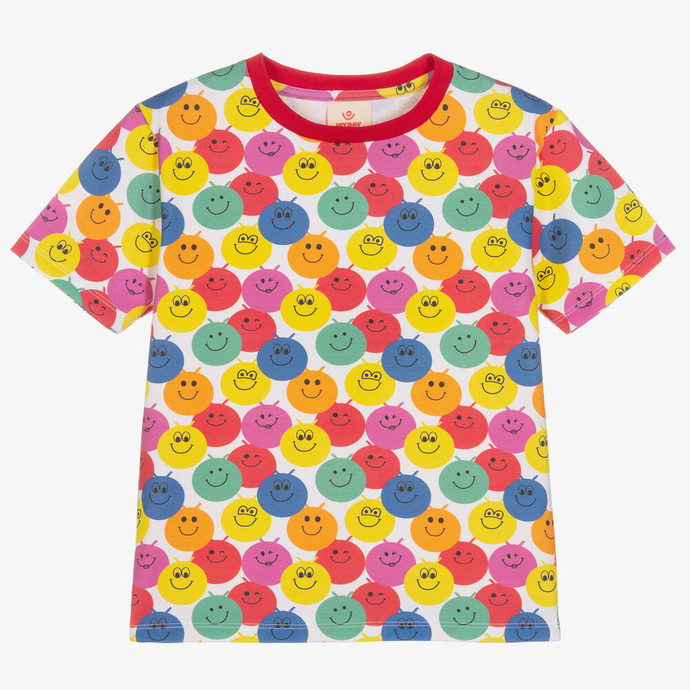 Joyday - Хлопковая футболка со смайлами | Childrensalon