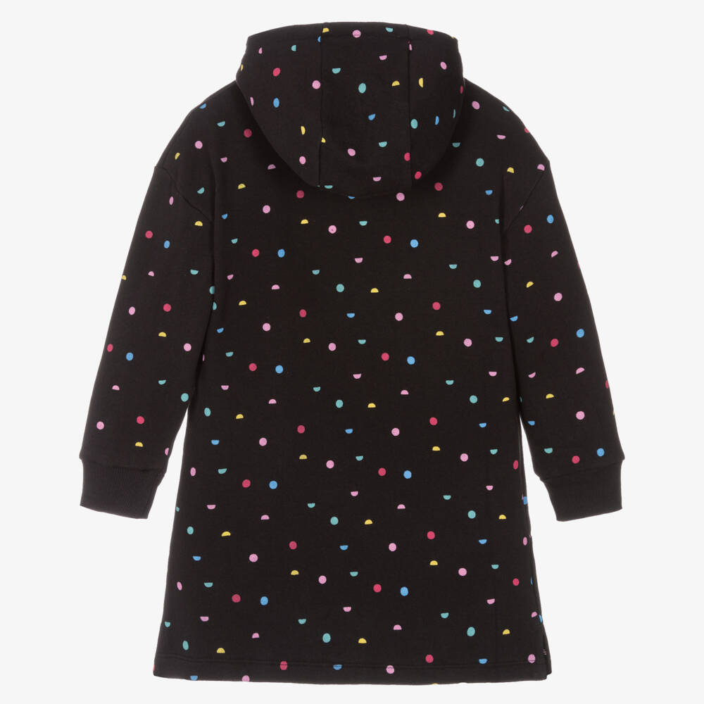 Joyday-Girls Black Cotton Hoodie Dress | Childrensalon Outlet