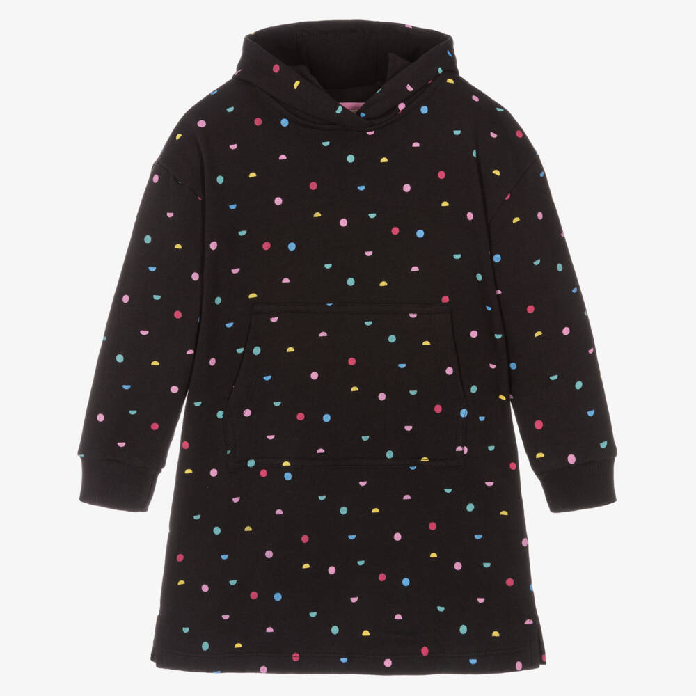 Joyday-Черное хлопковое платье-свитшот для девочек | Childrensalon Outlet