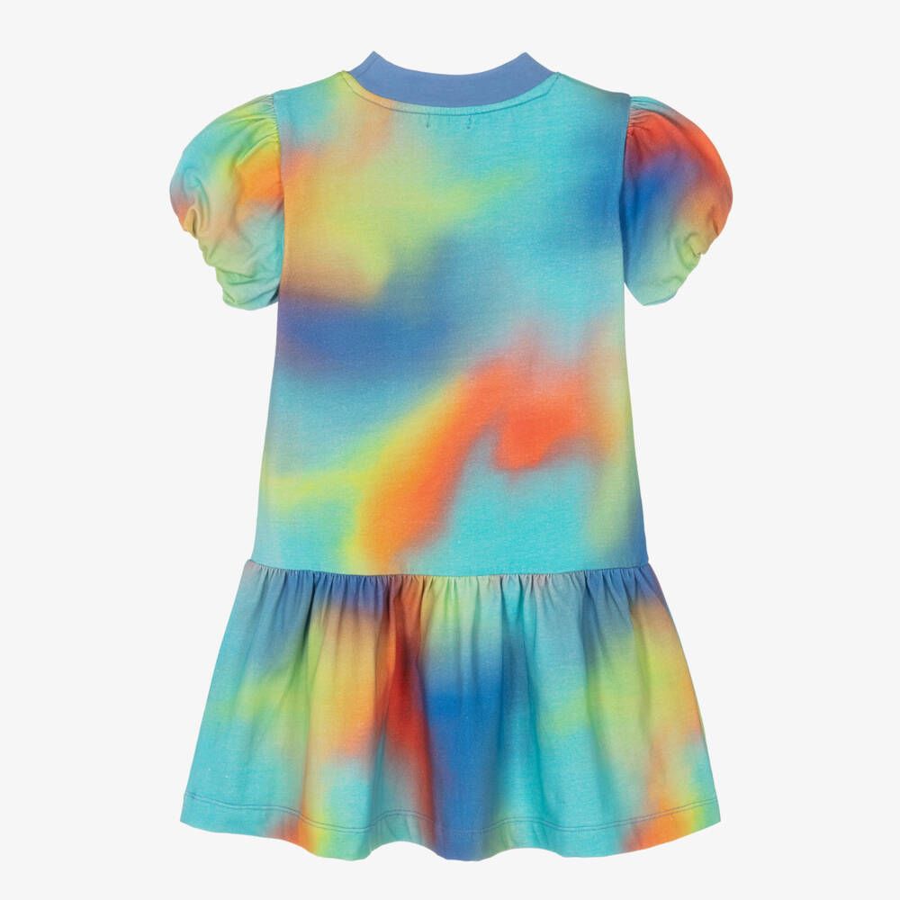 Joyday-فستان أزرق بنقشة فنية للبنات | Childrensalon Outlet