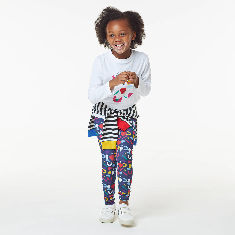 Joyday-Синие хлопковые легинсы с конфетти для девочек | Childrensalon Outlet