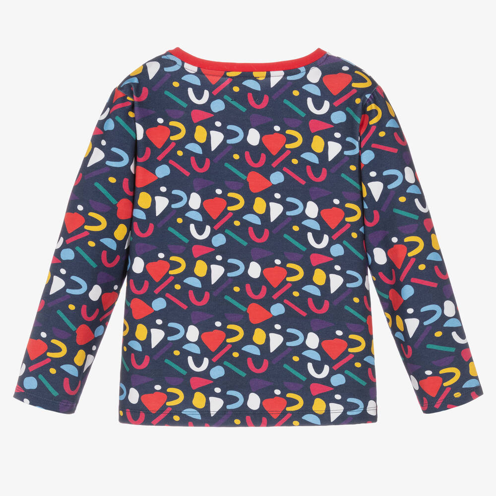 Joyday-Синий хлопковый топ с конфетти для девочек | Childrensalon Outlet