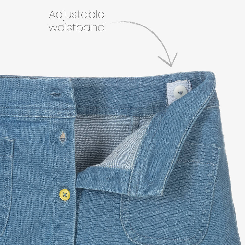 Joyday-Голубая джинсовая юбка из хлопка | Childrensalon Outlet