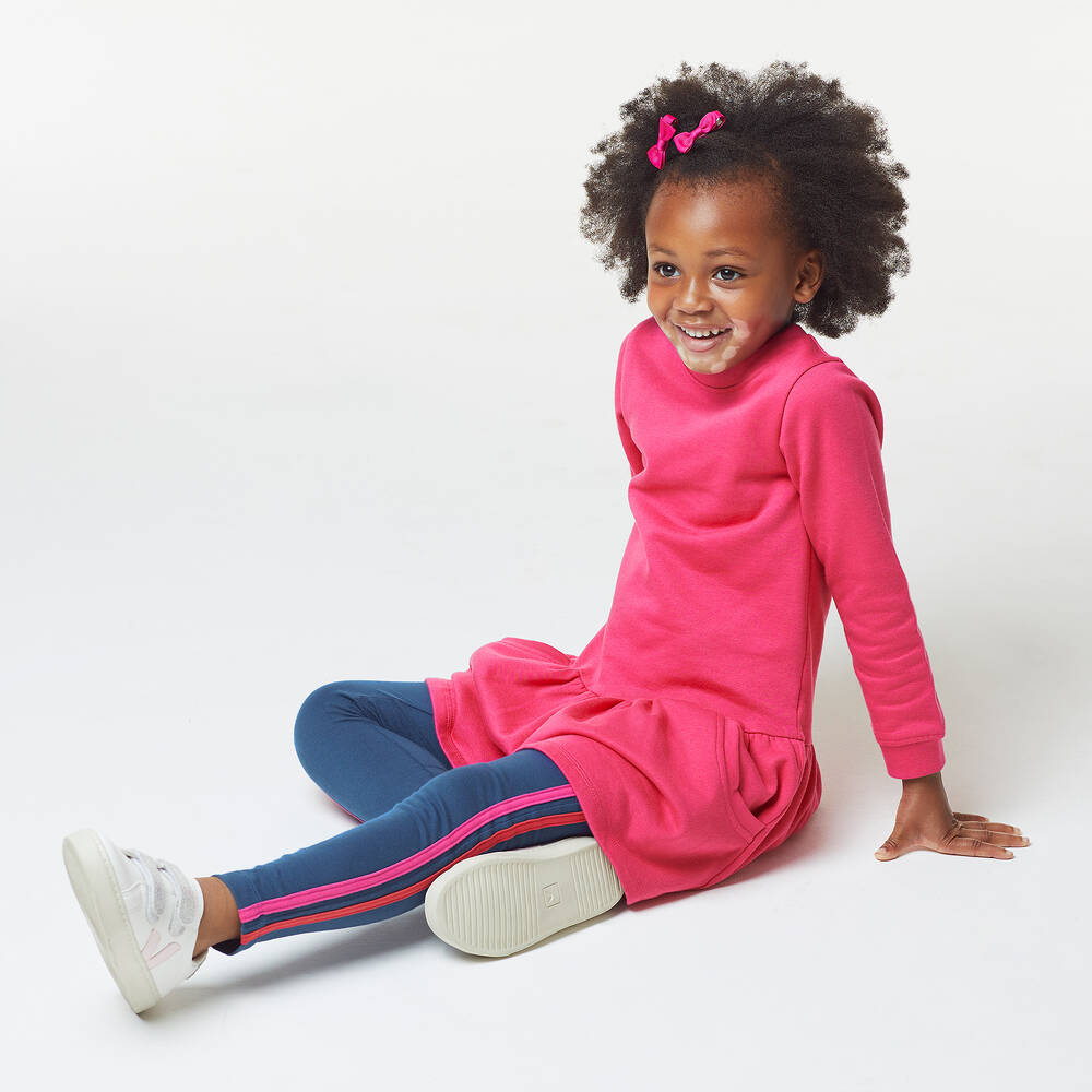 Joyday-ليغنغز قطن جيرسي لون أزرق للبنات | Childrensalon Outlet