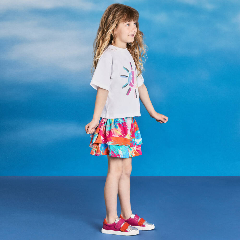 Joyday-Girls Blush Cotton Artful Skirt Ensemble | Childrensalon Outlet