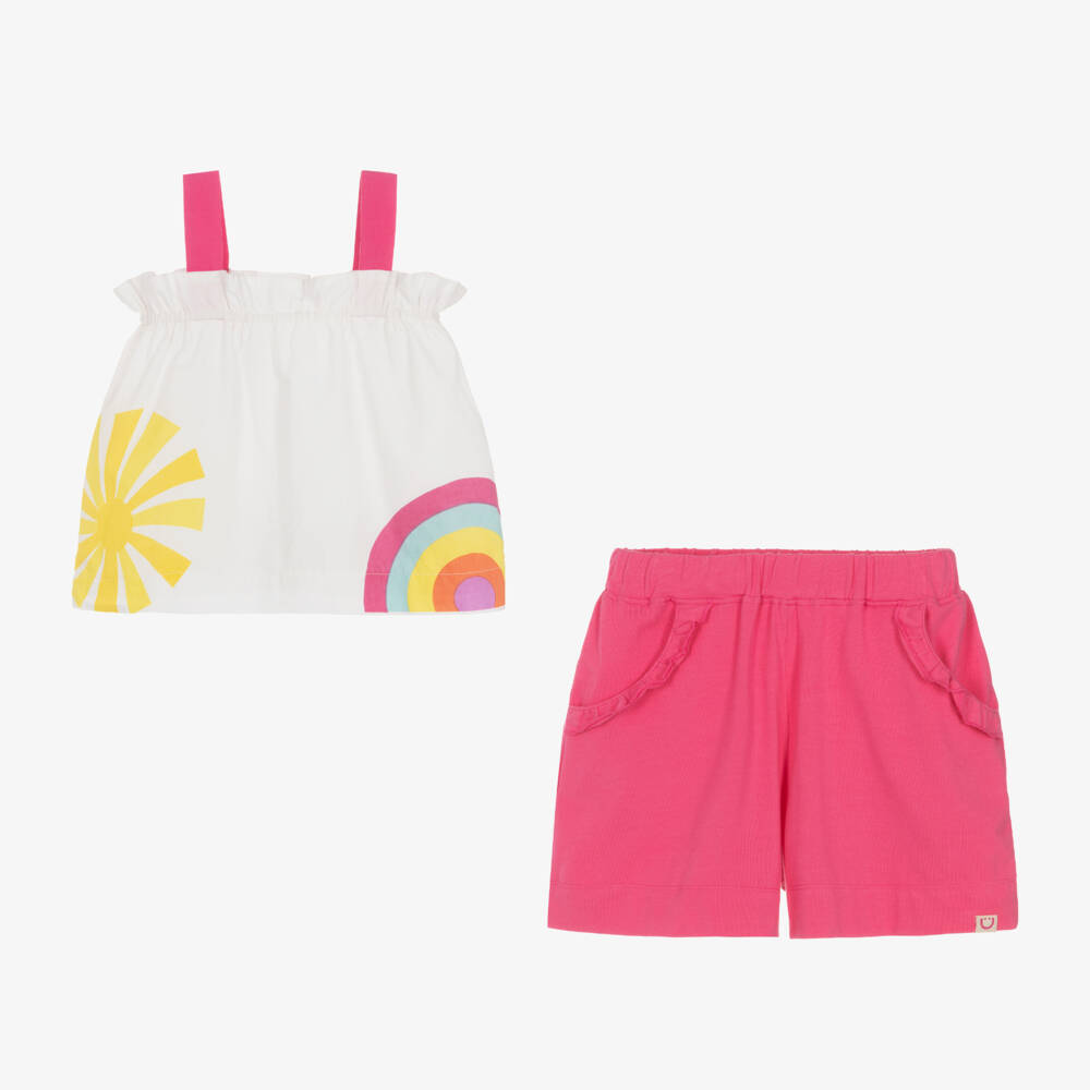 Joyday-Girls Blush Cotton Sunny Day Ensemble | Childrensalon Outlet