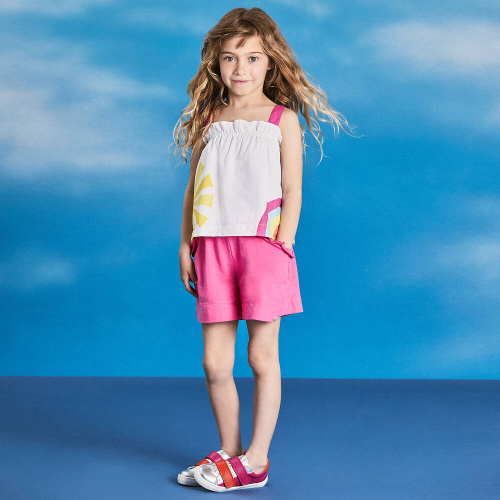 Joyday-Girls Blush Cotton Sunny Day Ensemble | Childrensalon Outlet
