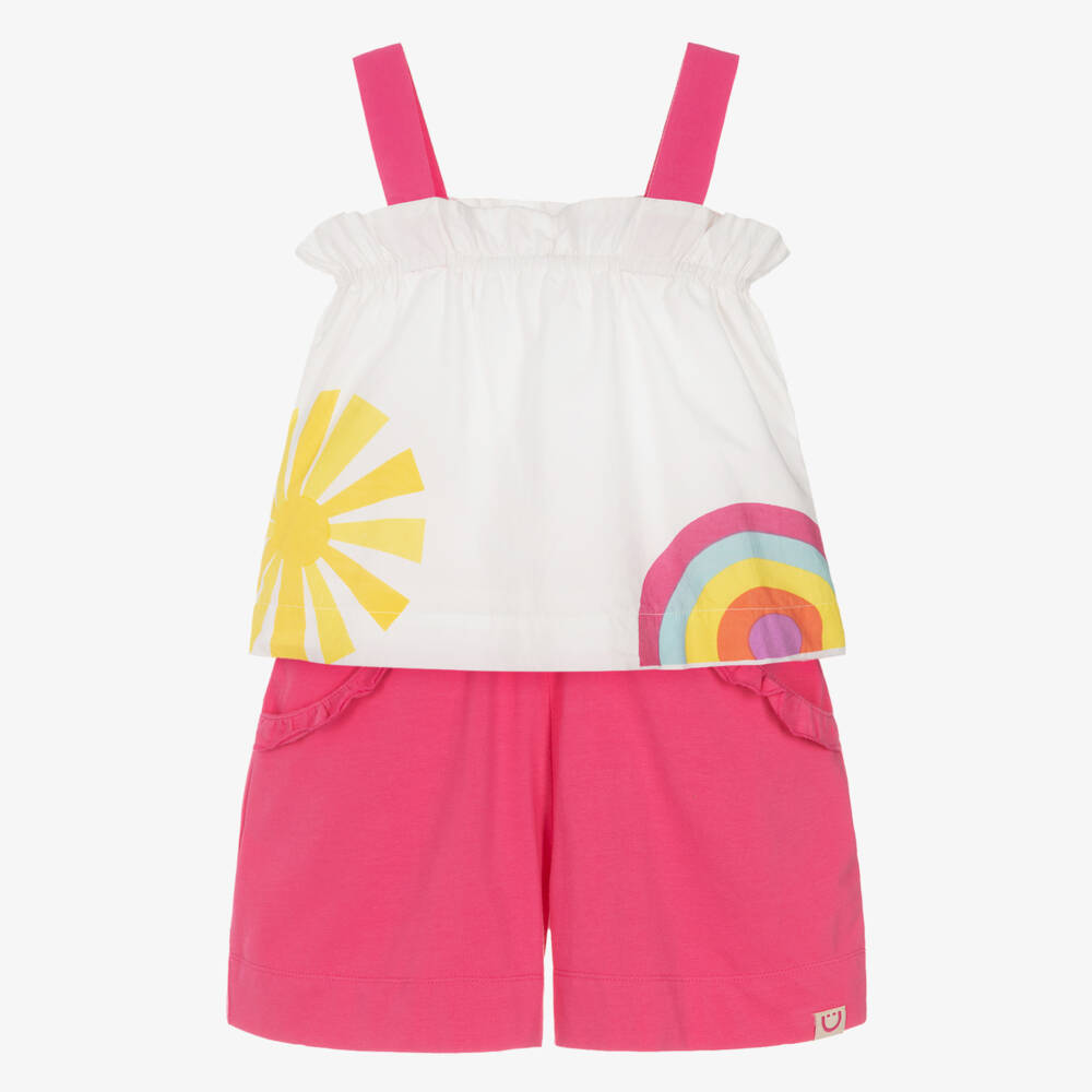 Joyday-Girls Blush Cotton Sunny Day Ensemble | Childrensalon Outlet