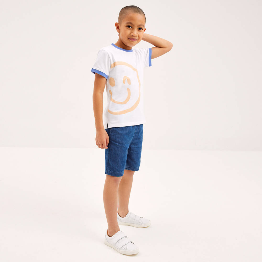 Joyday-تيشيرت قطن لون أبيض | Childrensalon Outlet