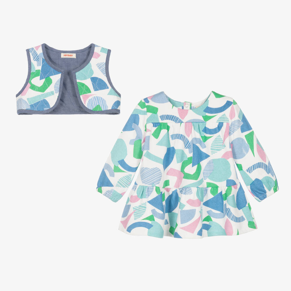 Joyday-Girls Cotton Jersey Dress Set | Childrensalon Outlet