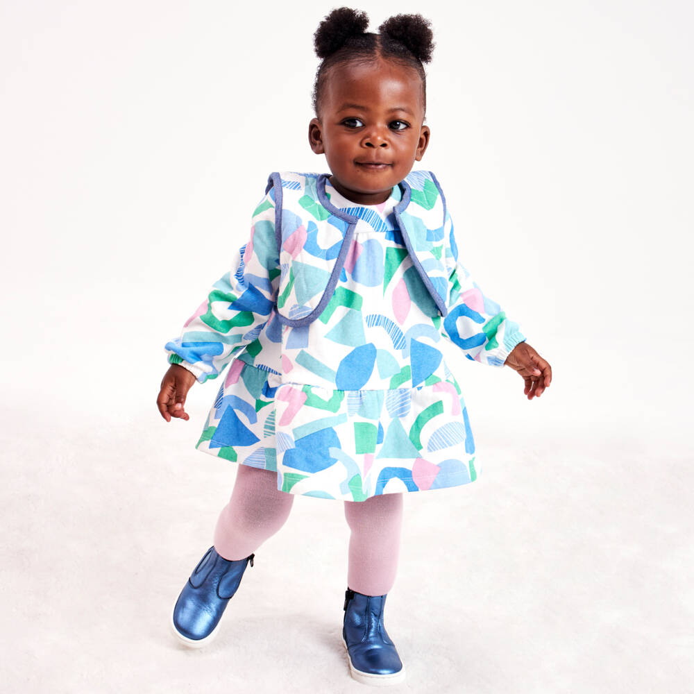 Joyday-Girls Cotton Jersey Dress Set | Childrensalon Outlet
