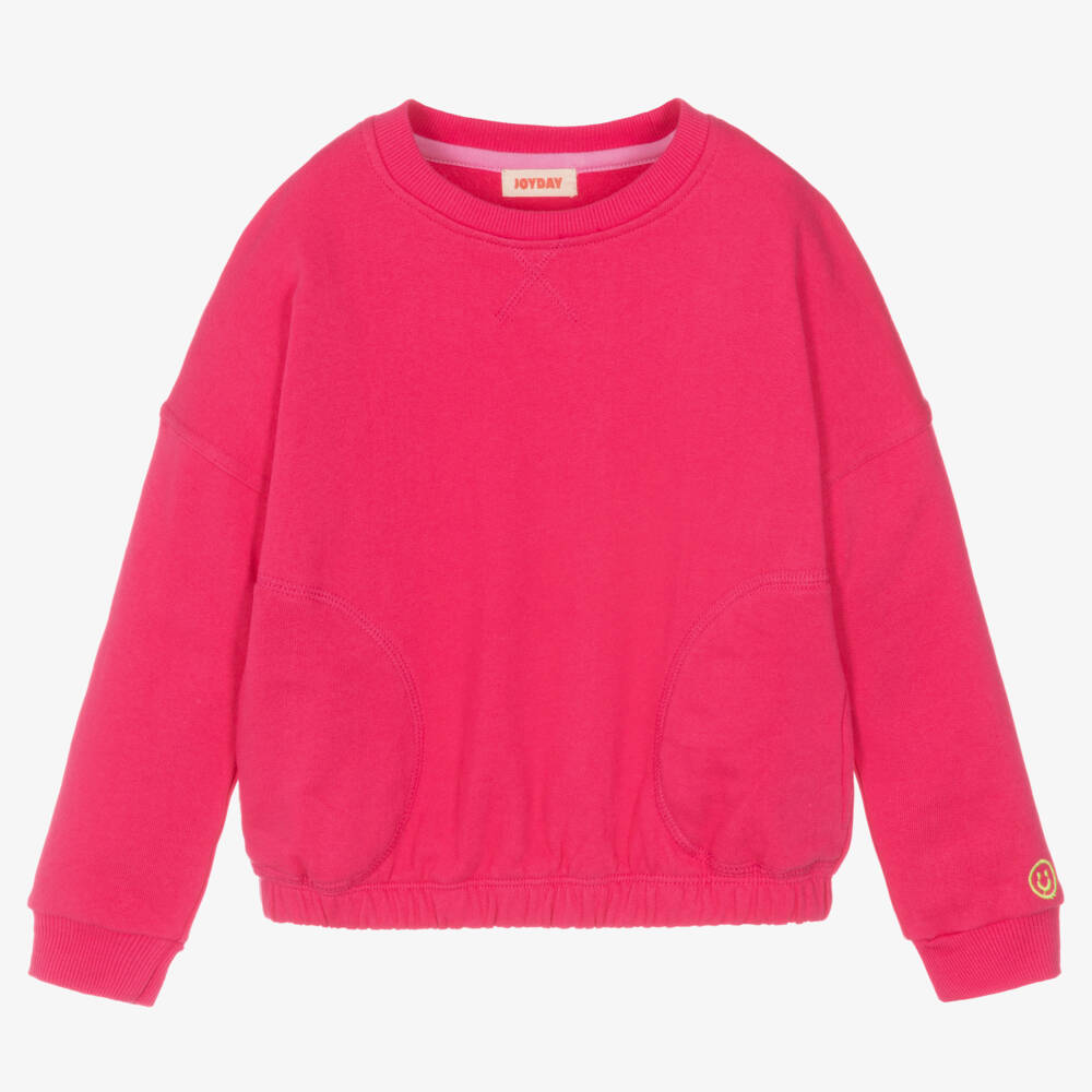 Joyday-Girls Fuchsia Cotton Jersey Top | Childrensalon Outlet