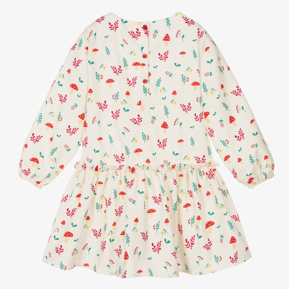 Joyday-فستان قطن تويل لون عاجي | Childrensalon Outlet