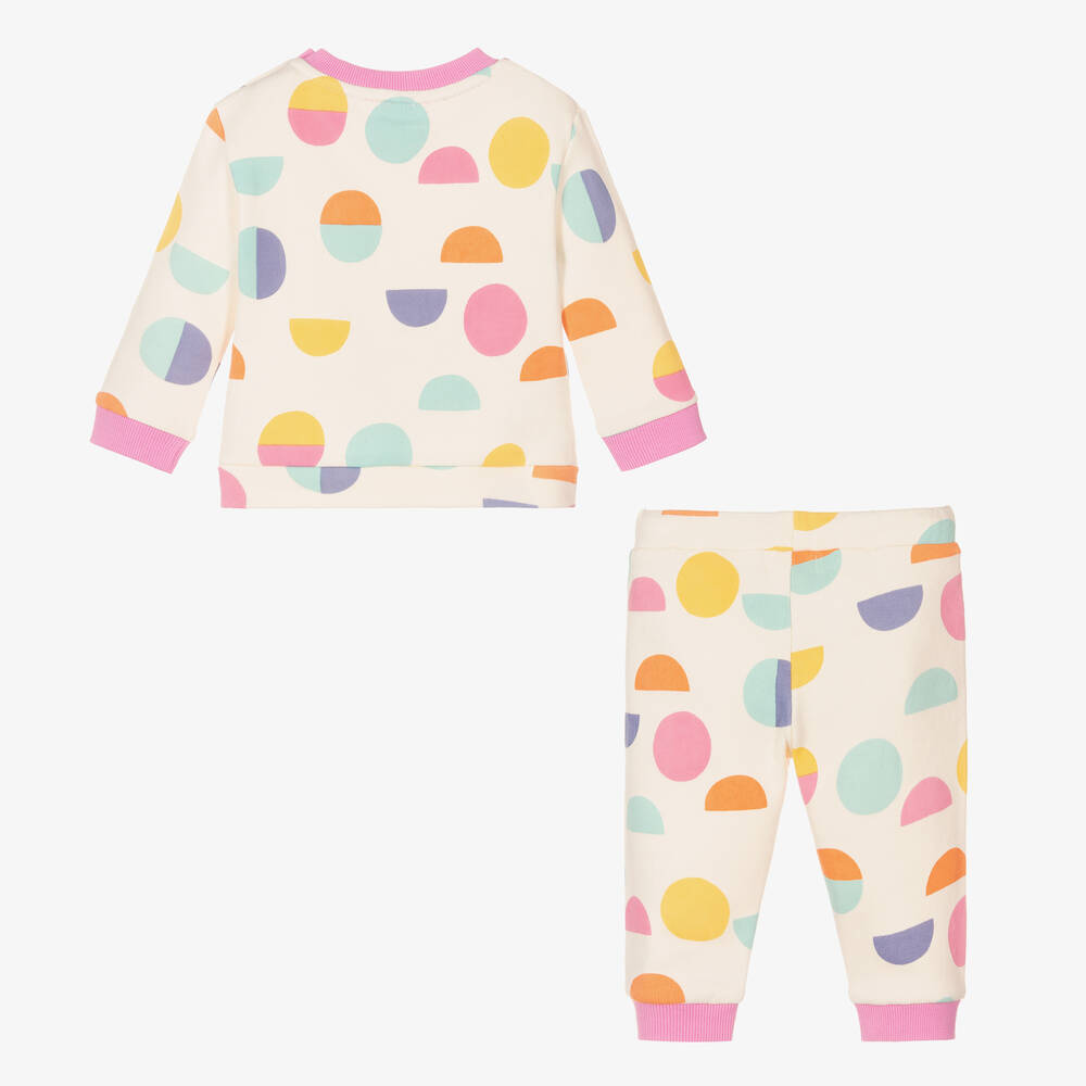 Joyday-Кремово-розовый спортивный костюм из хлопка для девочек | Childrensalon Outlet