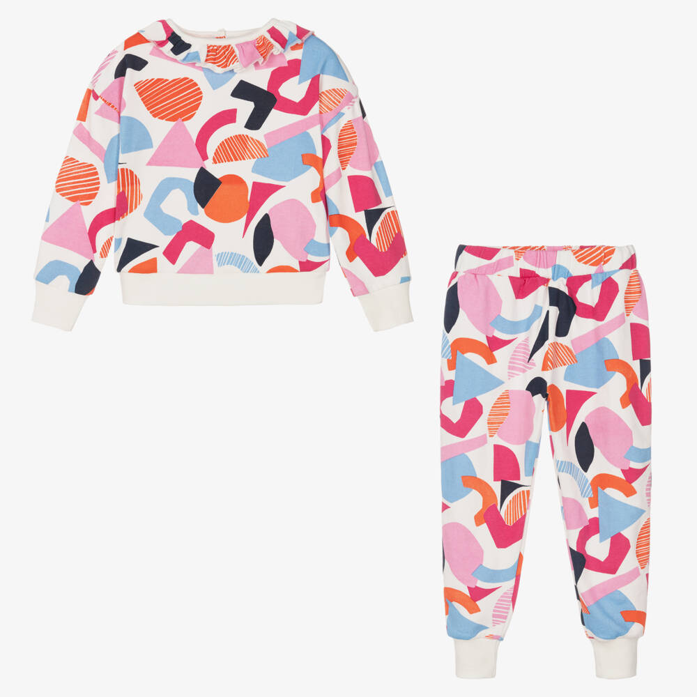 Joyday-Кремово-розовый спортивный костюм из хлопка | Childrensalon Outlet