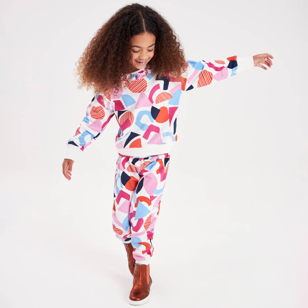 Joyday-Кремово-розовый спортивный костюм из хлопка | Childrensalon Outlet