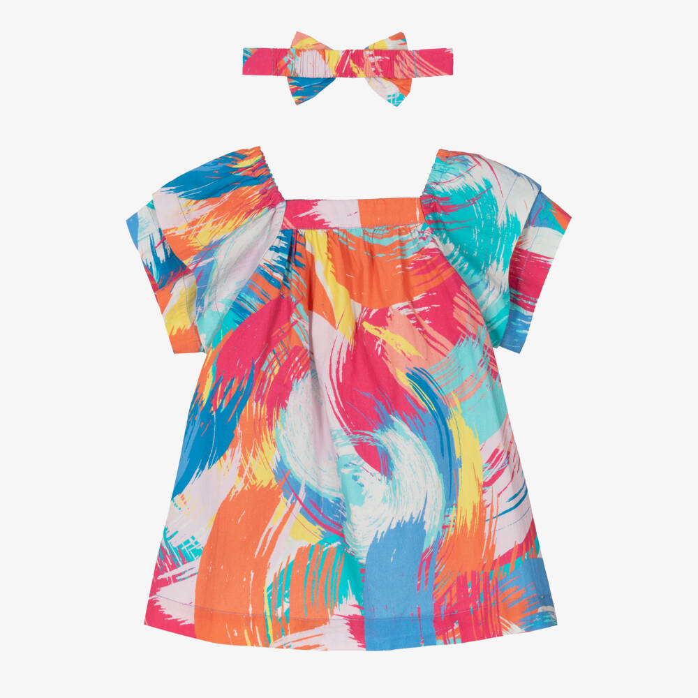 Joyday-Розовое художественное платье для девочек | Childrensalon Outlet