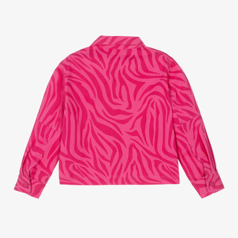 Joyday-Куртка из розового хлопка с животными для девочек | Childrensalon Outlet