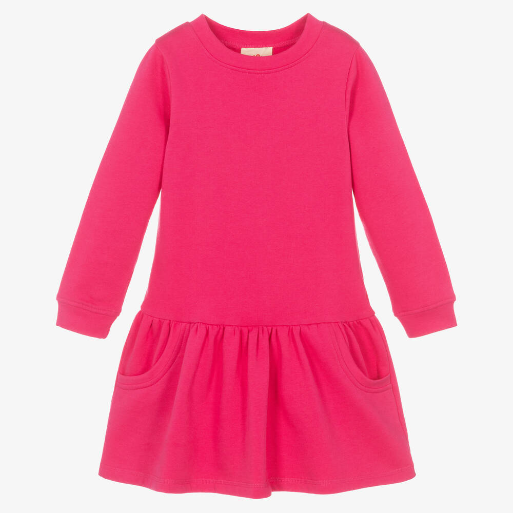 Joyday - Robe rose en jersey de coton fille | Childrensalon