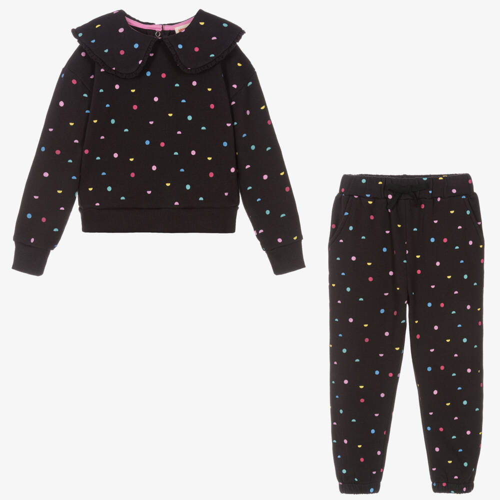 Joyday-Черный спортивный костюм из хлопка | Childrensalon Outlet