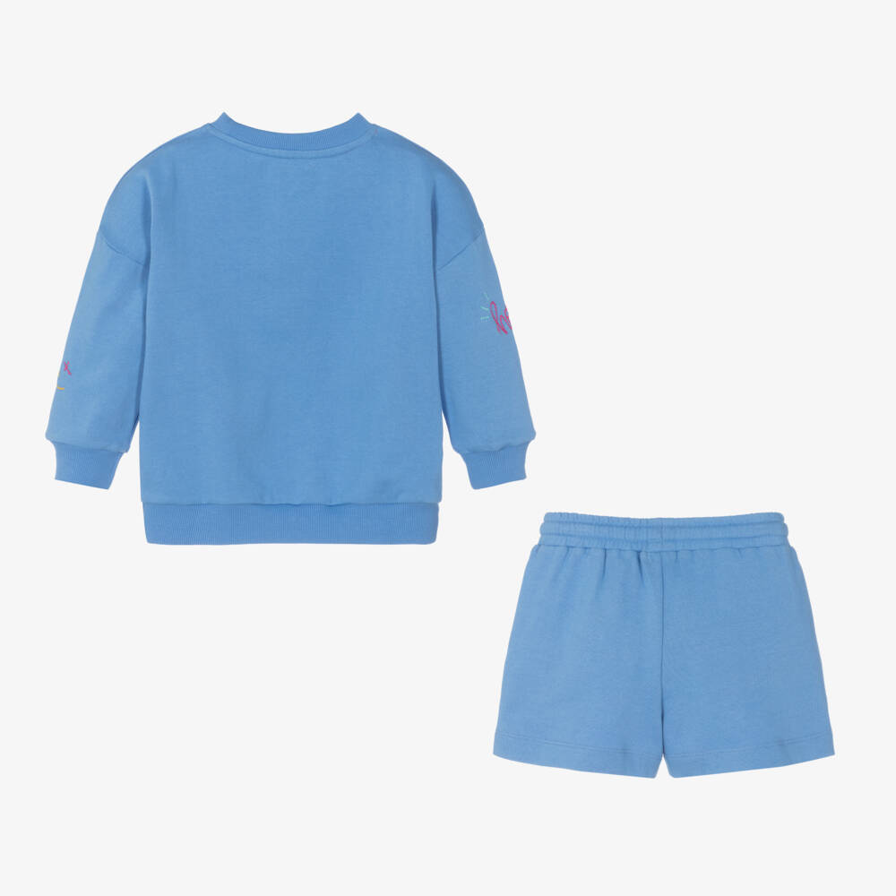 Joyday-Girls Sunshine Blue Cotton Outfit | Childrensalon Outlet