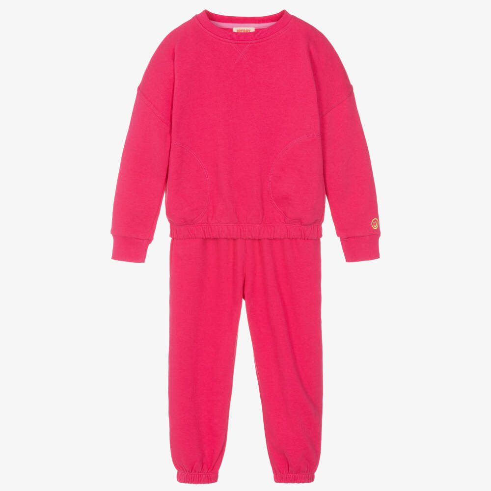Joyday-Girls Vibrant Pink Jersey Set | Childrensalon Outlet