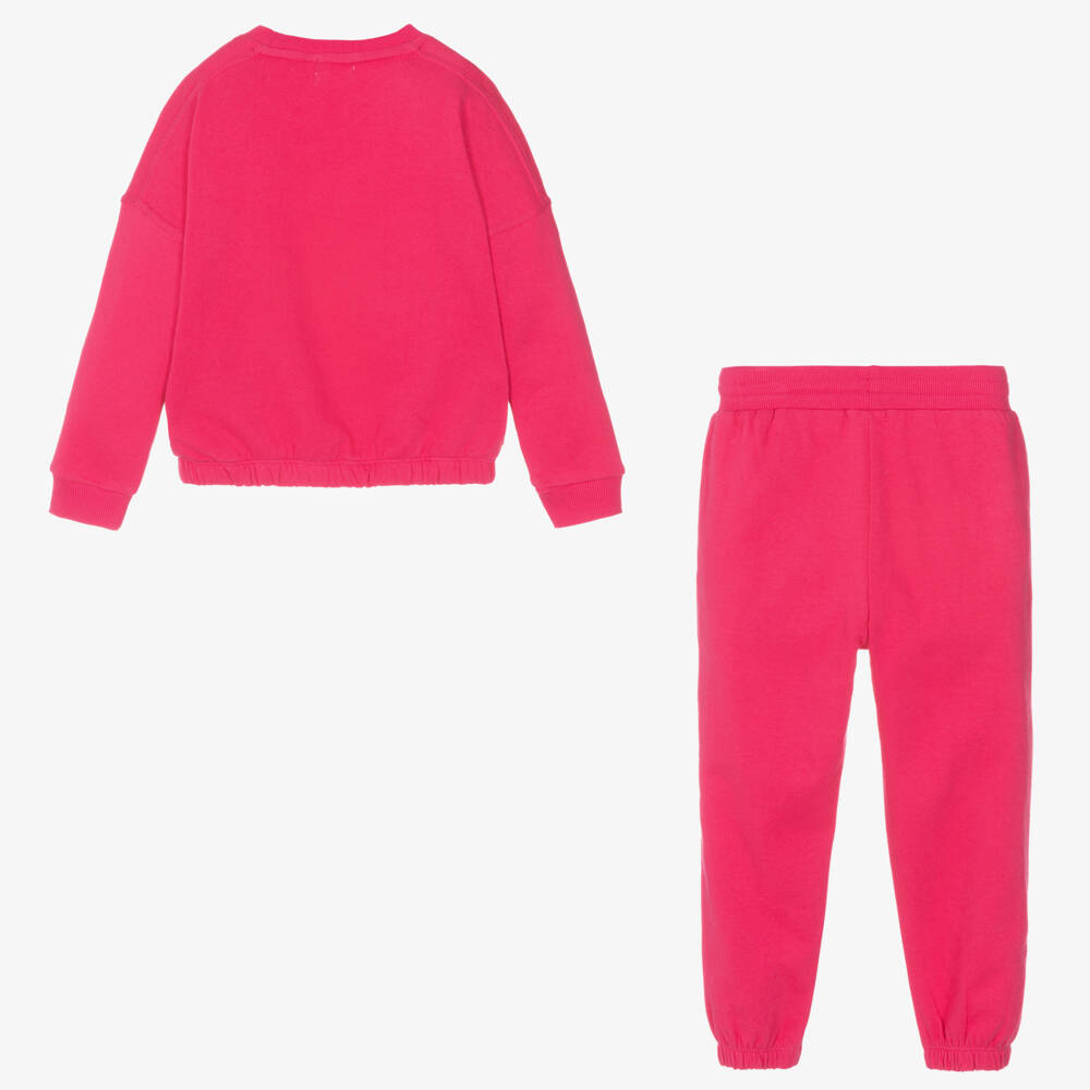 Joyday-Розовый спортивный костюм из хлопкового джерси | Childrensalon Outlet