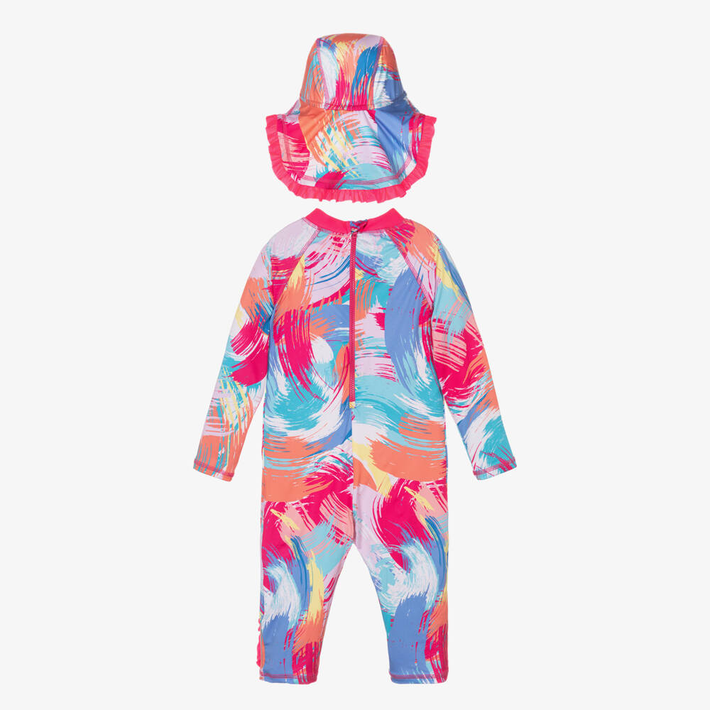 Joyday-طقم سباحة وردي زاهي للبنات | Childrensalon Outlet