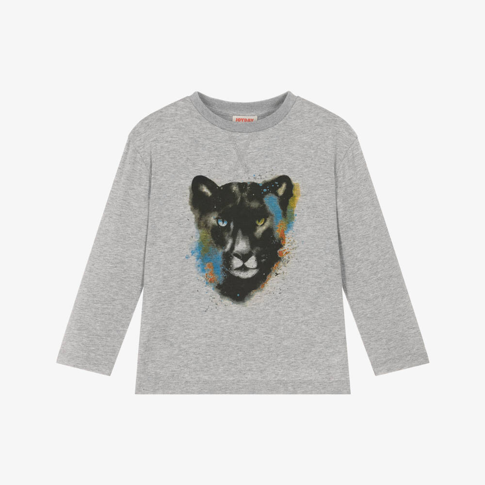 Joyday-Grey Panther Top | Childrensalon Outlet