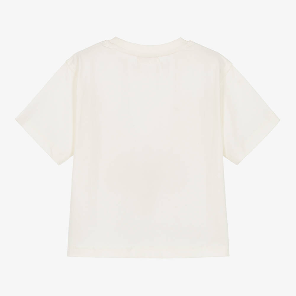 Joyday-تيشيرت قطن عاجي للبنات | Childrensalon Outlet