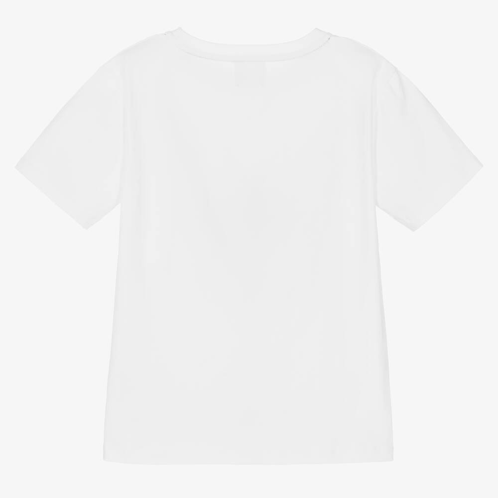 Joyday-White Cotton Planet & Stars T-Shirt | Childrensalon Outlet