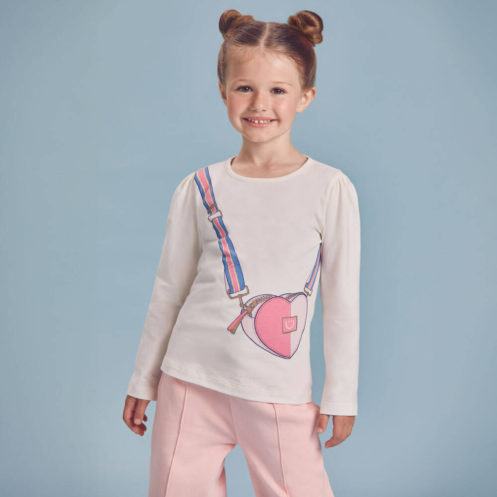 Joyday-White Handbag Top | Childrensalon Outlet