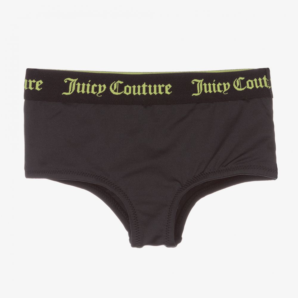 Juicy Couture - Black Logo Bikini Bottoms | Childrensalon