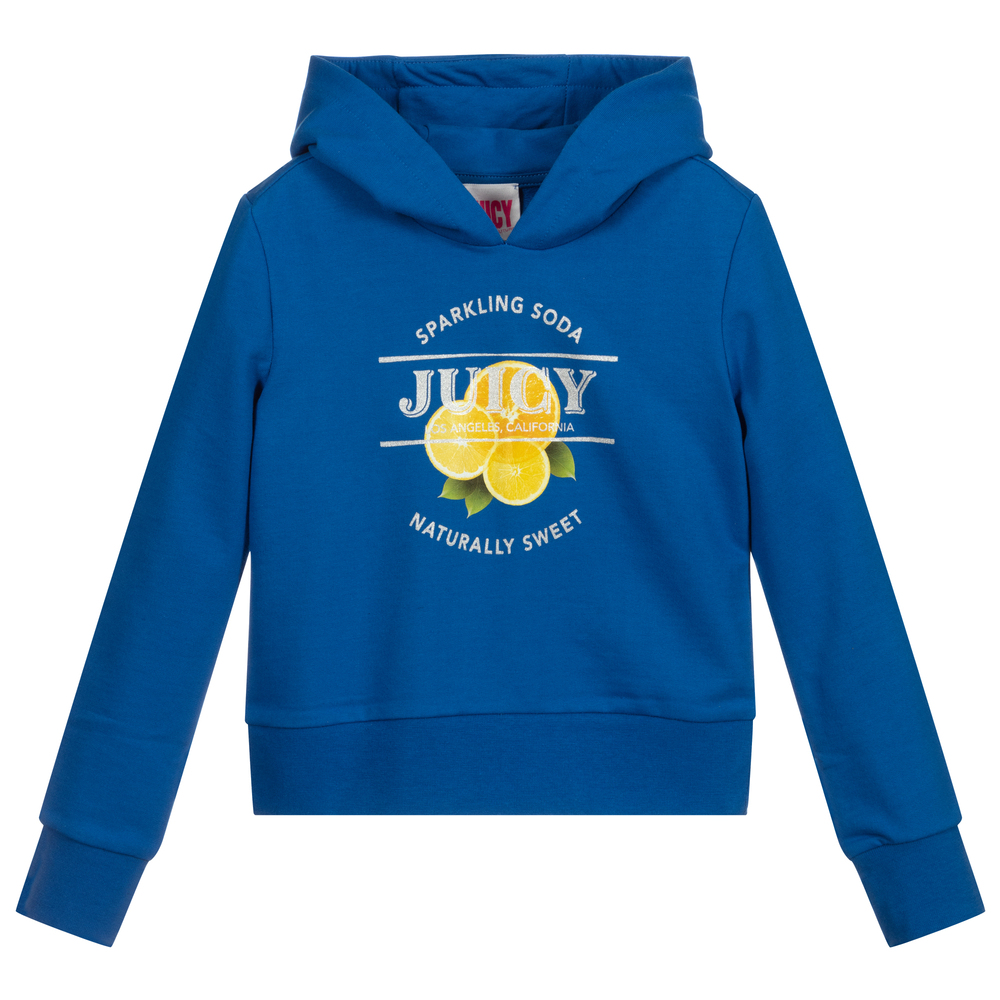 Juicy Couture - Blue Lemon Logo Hoodie | Childrensalon