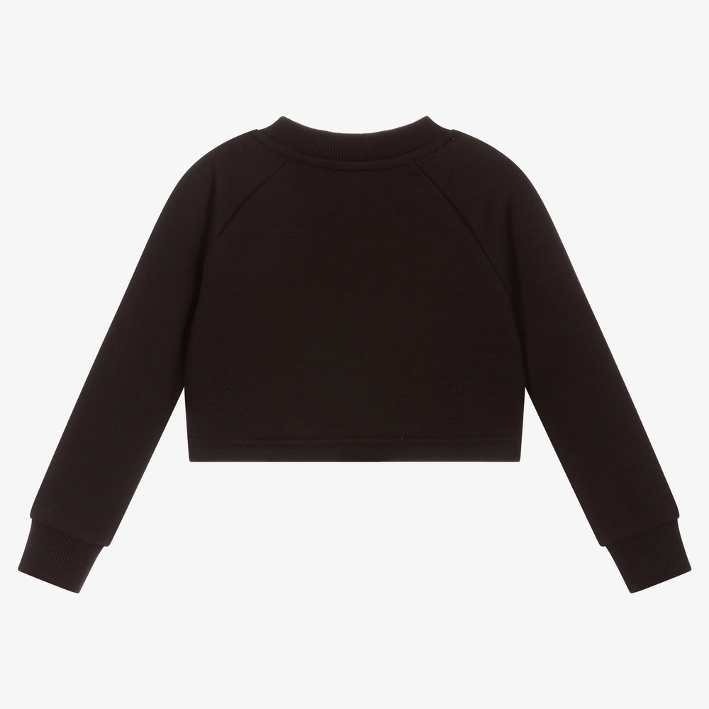 Juicy Couture Girls Black Cotton Sweatshirt