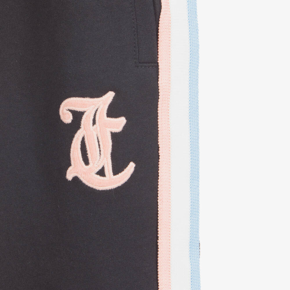 Juicy Couture-Girls Black Logo Joggers | Childrensalon Outlet