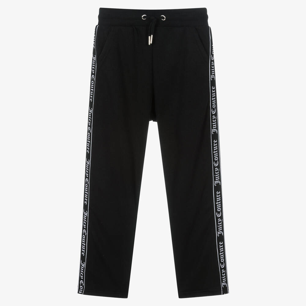 Juicy Couture - Girls Black Logo Joggers | Childrensalon