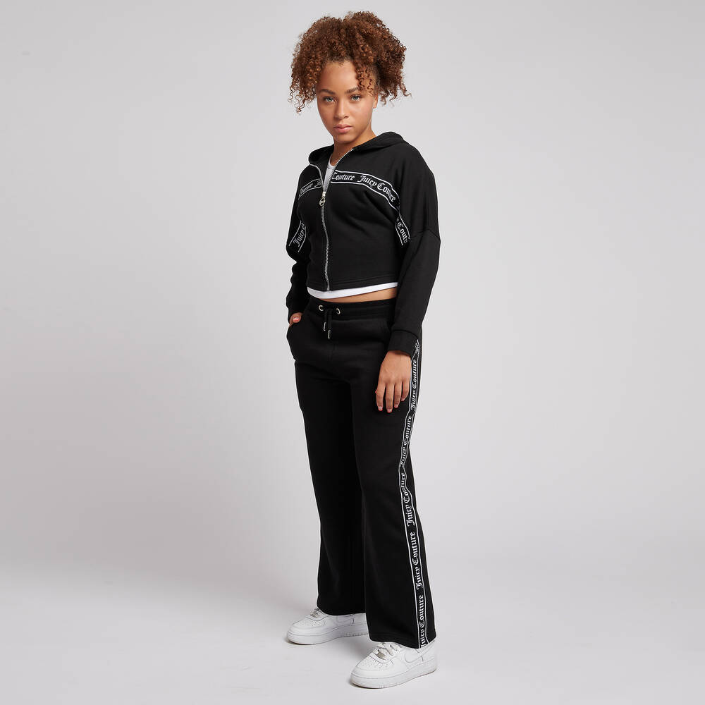 Juicy Couture Girls Black Logo Joggers Childrensalon Outlet