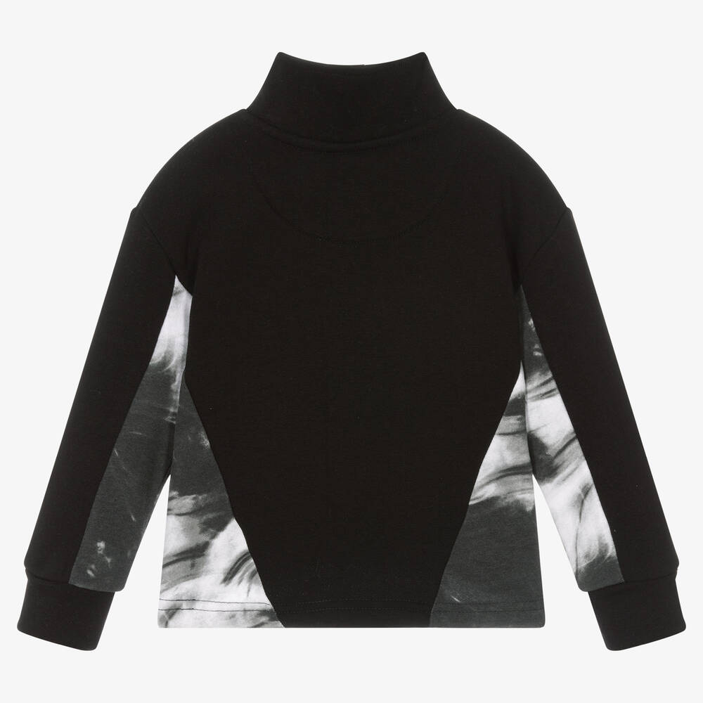 جوسي كوتور-Girls Black Zip-Up Sweatshirt | Childrensalon Outlet