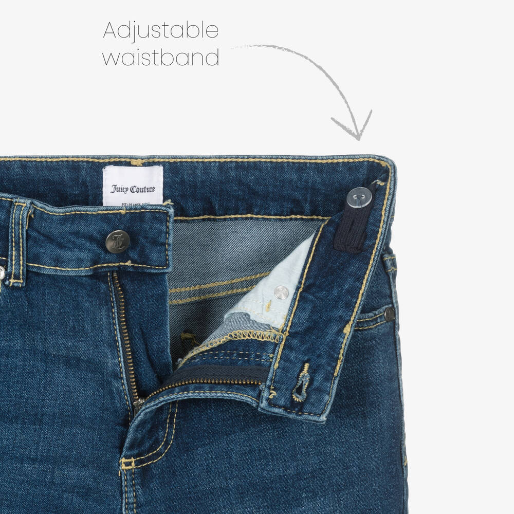 Juicy Couture-Girls Blue Skinny Denim Jeans | Childrensalon Outlet