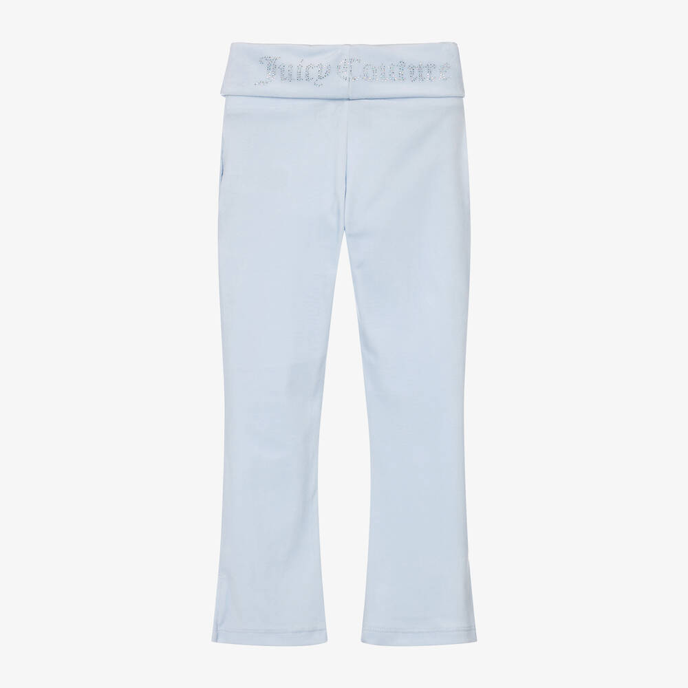 Juicy Couture-Girls Blue Velour Joggers | Childrensalon Outlet